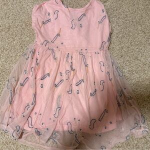 Hanna Andersson Light Pink Dress with Fun Embroidery